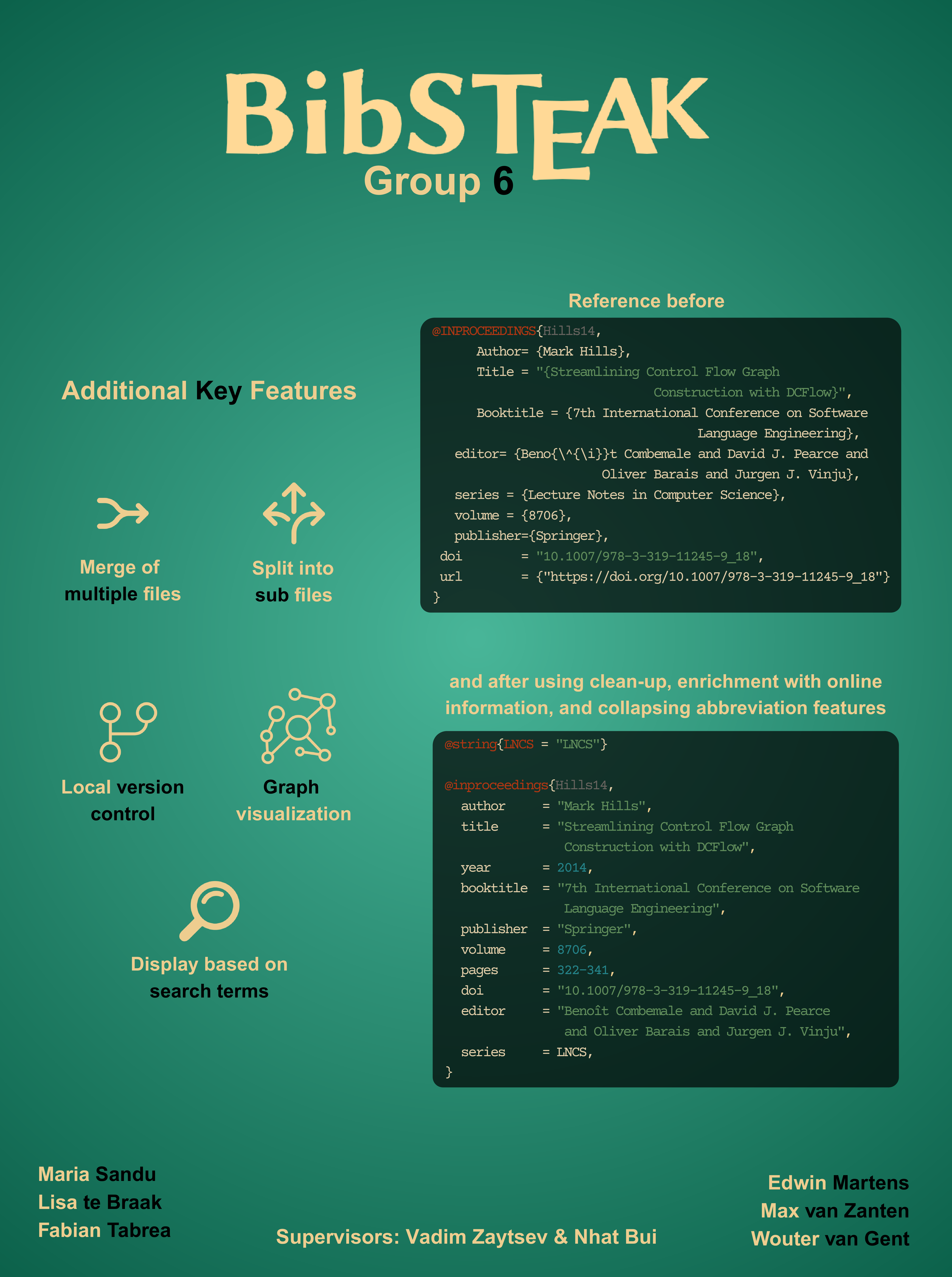 Poster, BibSTEAK - A Fresh Cut on Bibliography Management